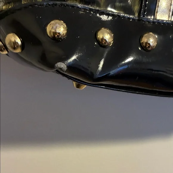 Betsey Johnson Black and Gold Leopard Tote - Picture 6 of 6